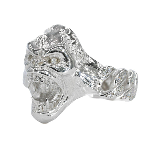 APE Cuban VVS Moissanite Diamond Ring